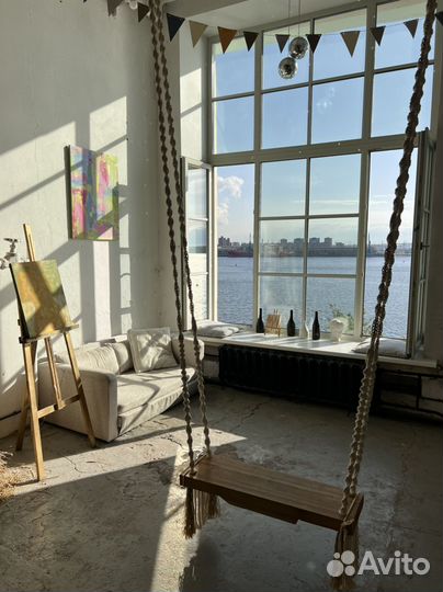 Аренда лофта в Севкабель порту с видом на залив