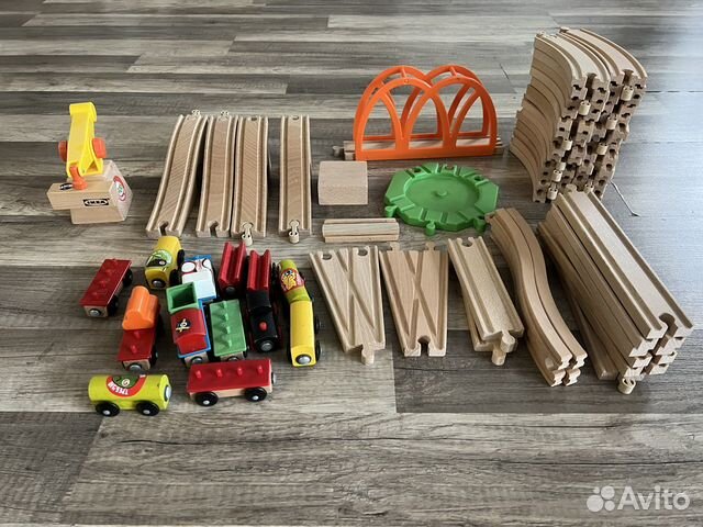 Деревянная железная дорога-конструктор IKEA купить в Ярославле | Личные ...