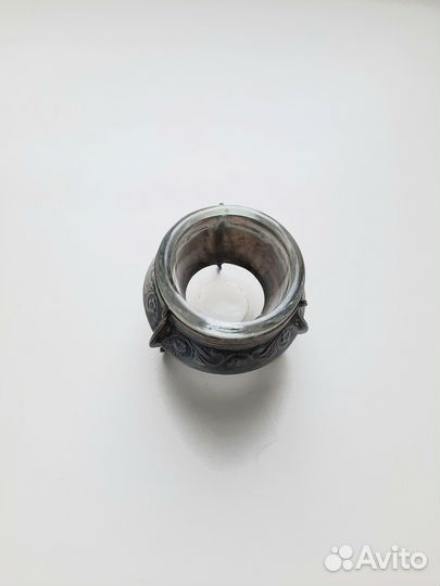 Солонки с ложечками эмаль, мельхиор, СССР