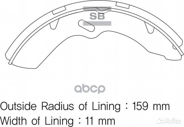 Колодки торм.бар.hyundai HD-35/HD-45/HD-75/HD-7