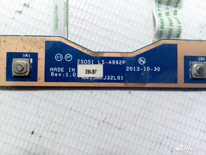 Плата тачпада для HP 15-G002SR