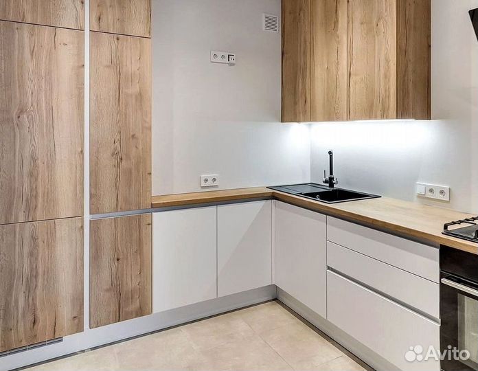 Кухонный гарнитур с подсветкой