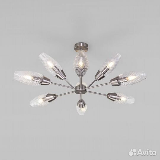 Потолочная люстра Eurosvet 60140/9 сатин-никель