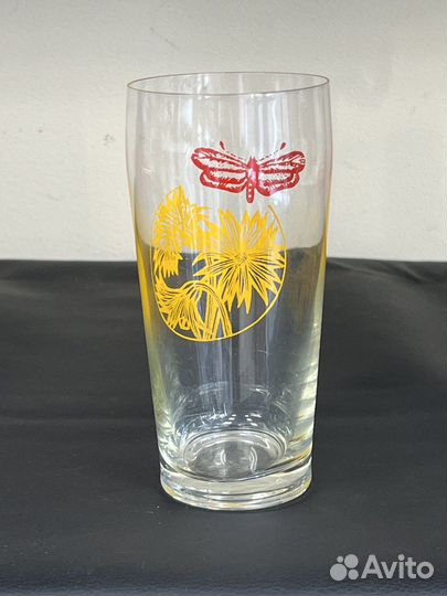 Стакан тонкое стекло Стрекоза