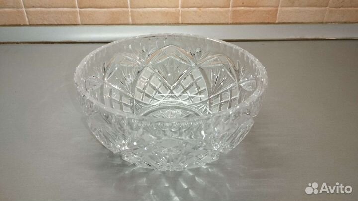 Ваза из богемского хрусталя