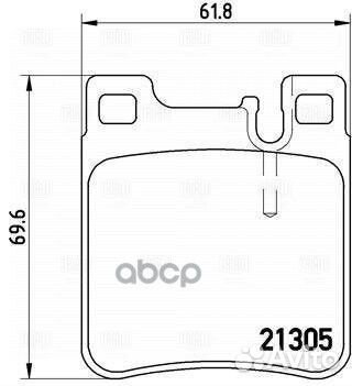 Колодки тормозные mercedes W202/203 AMG/210/140