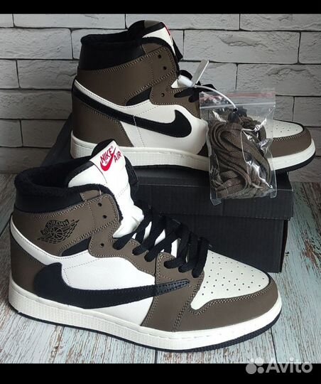 Кеды мужские зимние на меху nike AIR jordan