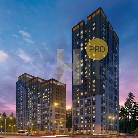 2-к. квартира, 65,3 м², 6/25 эт.