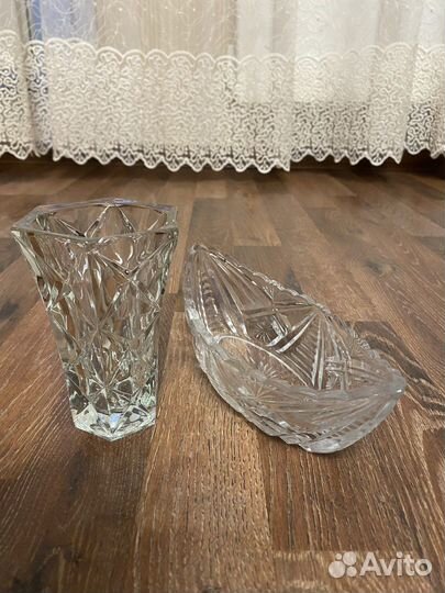 Ваза для цветов и конфетница лодочка