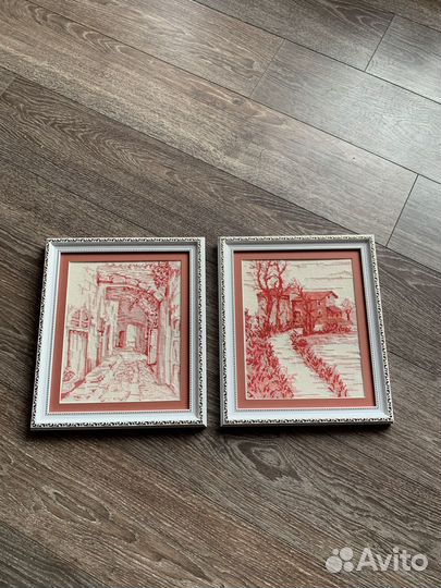 Картины вышитые крестом ручная работа