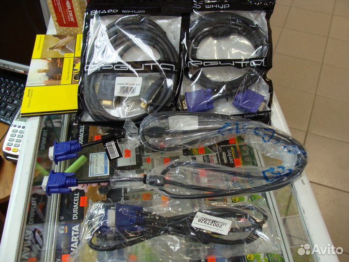 Кабели VGA, DVI, DVI-hdmi, DVI-VGA, DisplayPort