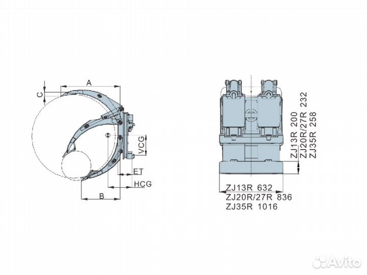 Захват для рулонов ZJ10R-A1