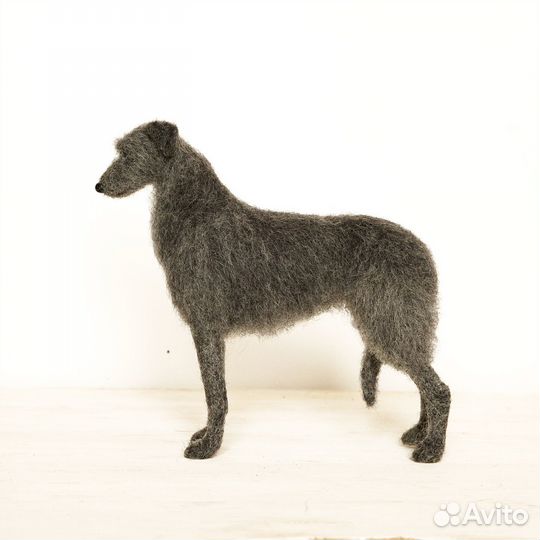 Валяная игрушка Собака породы Дирхаунд