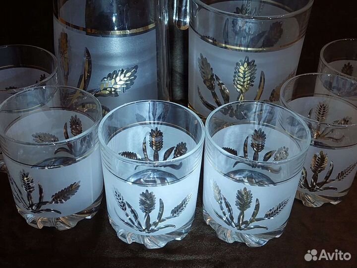 Стеклянный кувшин Италия со стаканами