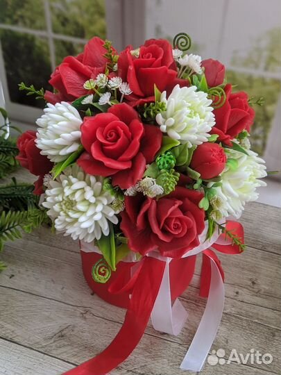 Букет цветы из мыла