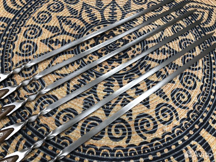 Набор шампуров 6 шт. Ручка Ясень