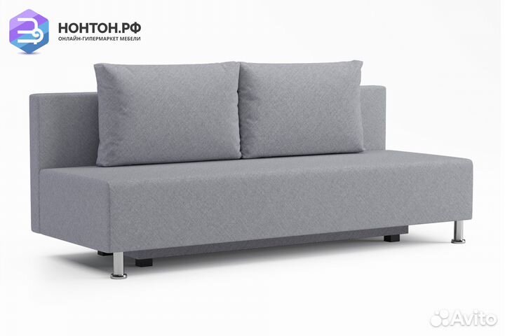 Диван еврокнижка Канна светло-серый