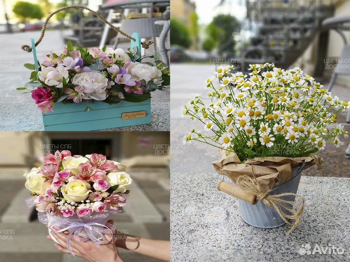 Букет цветов Живые цветы букеты доставка спб