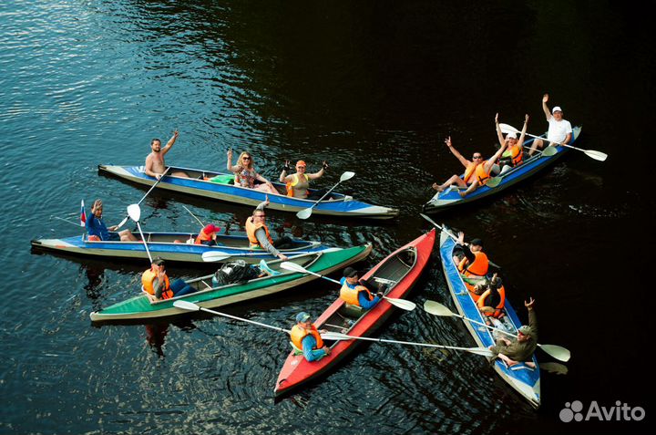 Байдарка туристическая 1,2,3 и 4х местная