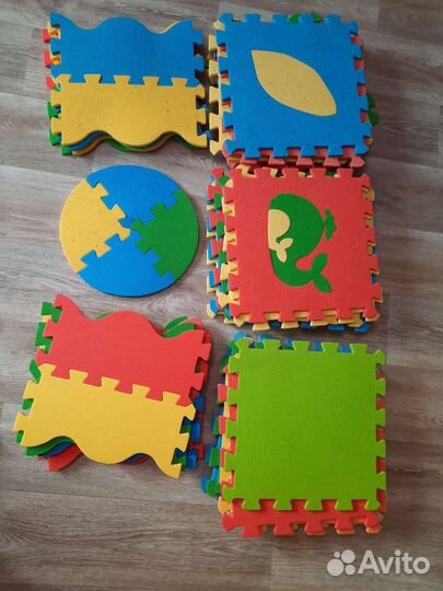 Тёплый коврик пазл для малышей