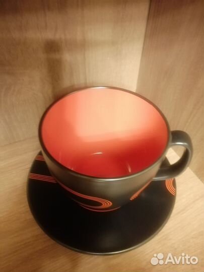 Кружка гигант с блюдцем IKEA