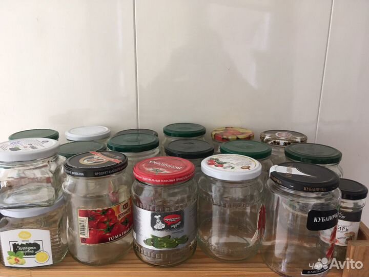 Банки стеклянные (под закатку и с крышками )