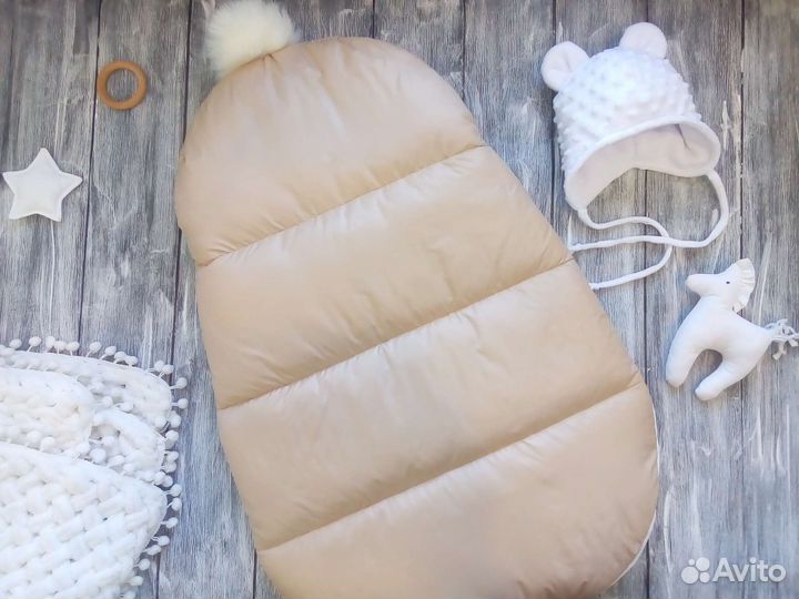 Конверт дутик зимний на выписку