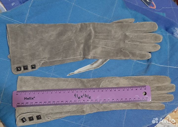 Перчатки женские замша