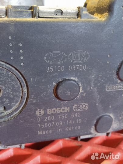 Заслонка дроссельная Kia Rio