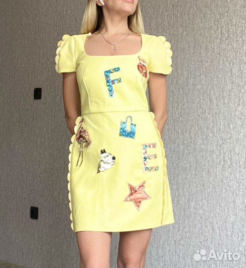 Elisabetta Franchi платье оригинал. С аппликациями