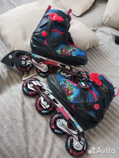 Роликовые коньки раздвижные Reaction Marvel 31-36