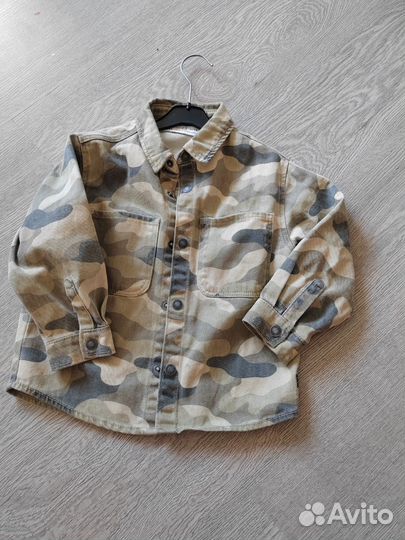 Джинсовая рубашка zara 98 и штаны