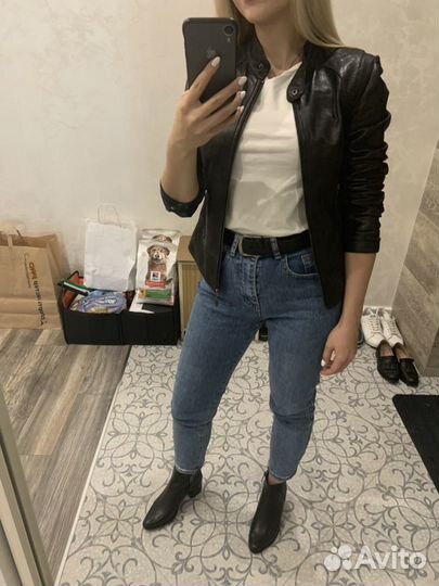 Куртка из натуральной телячьей кожи