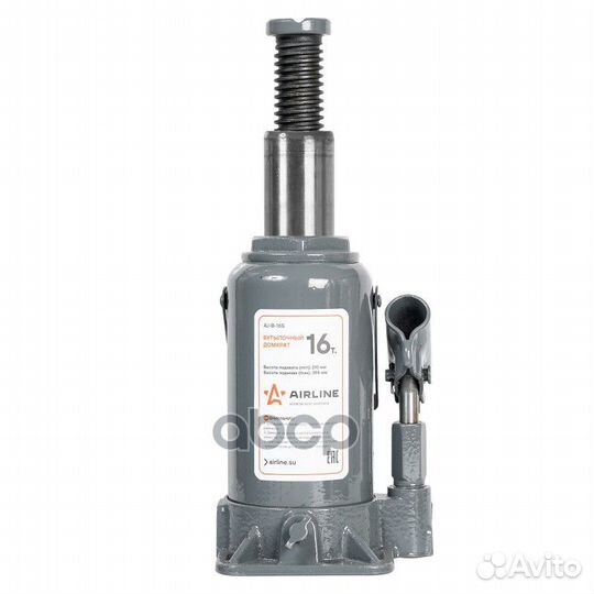 Домкрат бутылочный 16т s (min - 210 мм max - 395