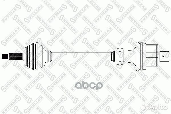 Привод правый 747mm, 21721 Renault Laguna 1.9dTi