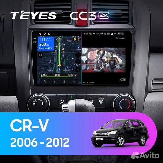 Teyes CC3 3/32 для Honda CR-V 3 2006-2012