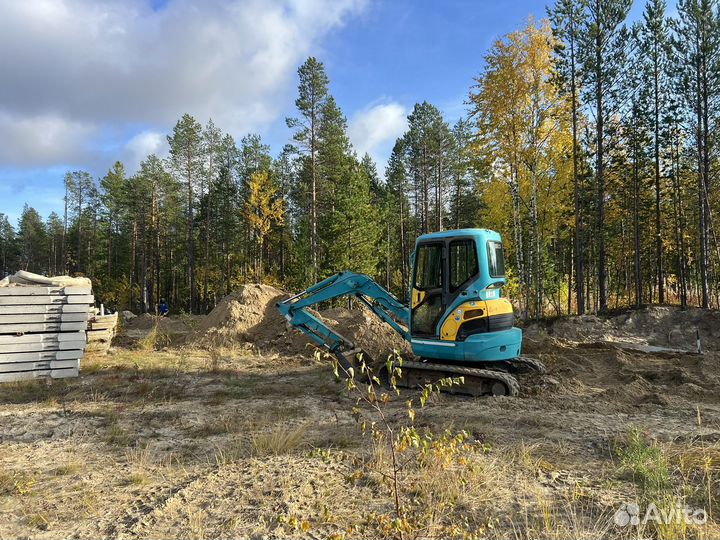 Услуги миниэкскаватора