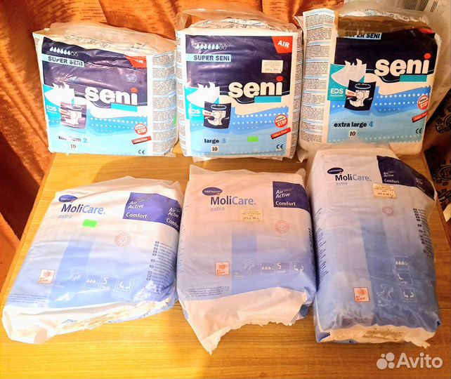 Памперсы-Подгузники взрослые S, M, L