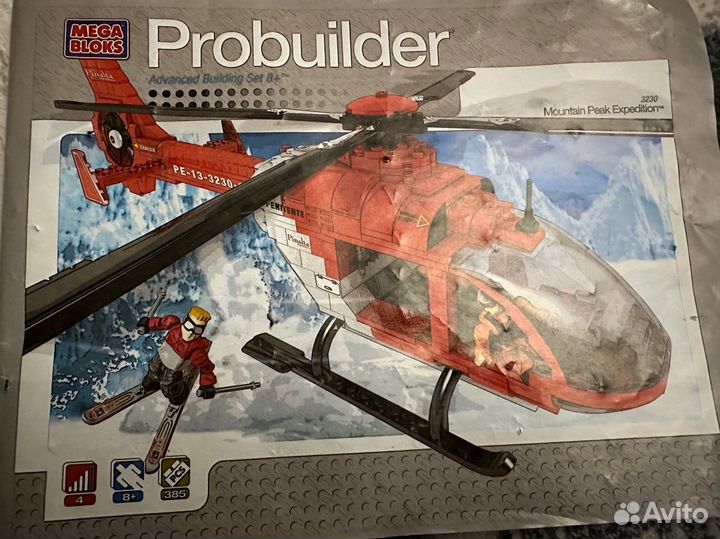 Вертолет mega bloks probuilder
