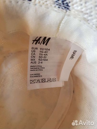 Шляпа для девочки hm