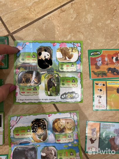 Вкладыши от киндер игрушек natoons 2009года и тд