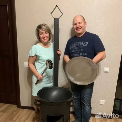 Казан чугунный 6л + печь. В рассрочку