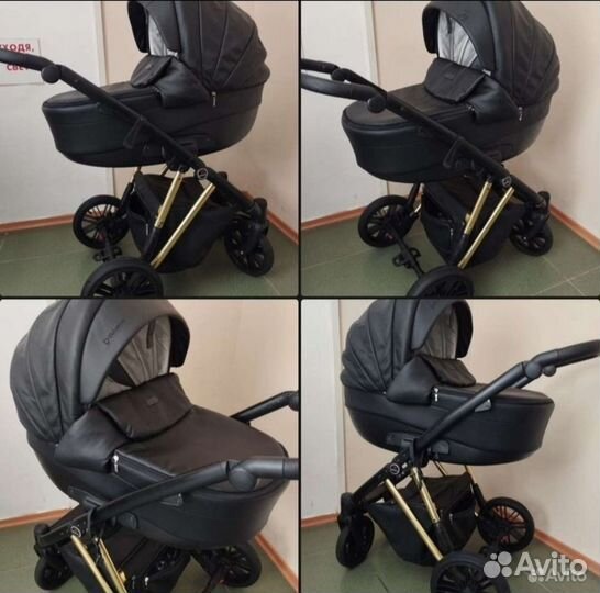 Коляска Verdi Melbu черная экокожа. Гарантия.Выкуп