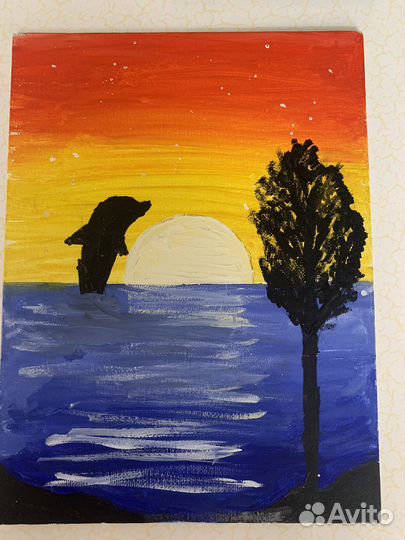 2 Картины гуашью