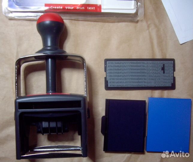 Самонаборный датер shiny Н-6218 68х47мм. мало б/у