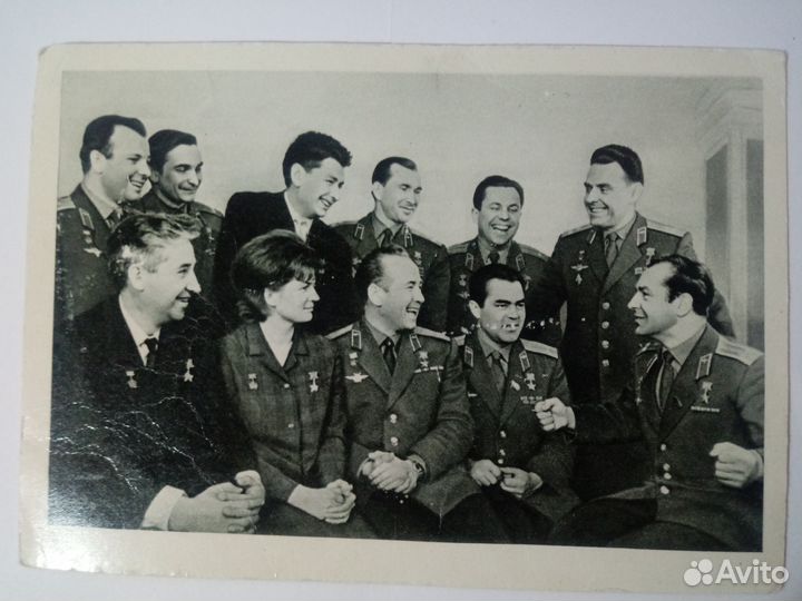 Открытка космонавты СССР 1966