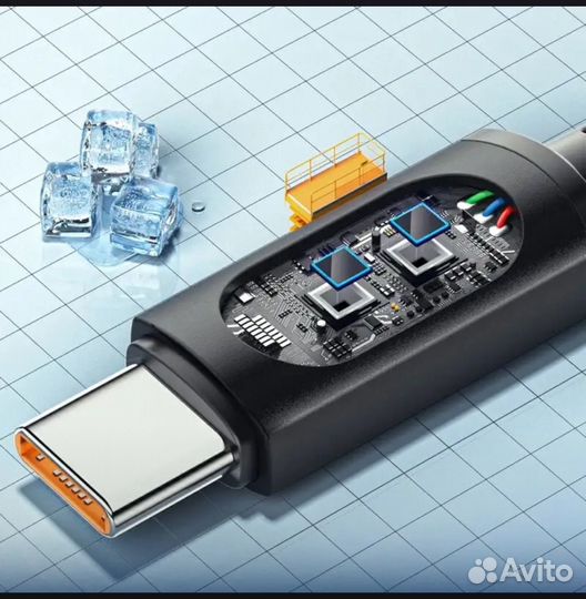 Кабель быстрая зарядка 100Вт 7А USB Type-C Essager