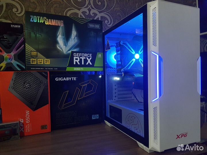 Новый пк Core i5 13400F/B760+RTX 3060 Ti 8GB D6X
