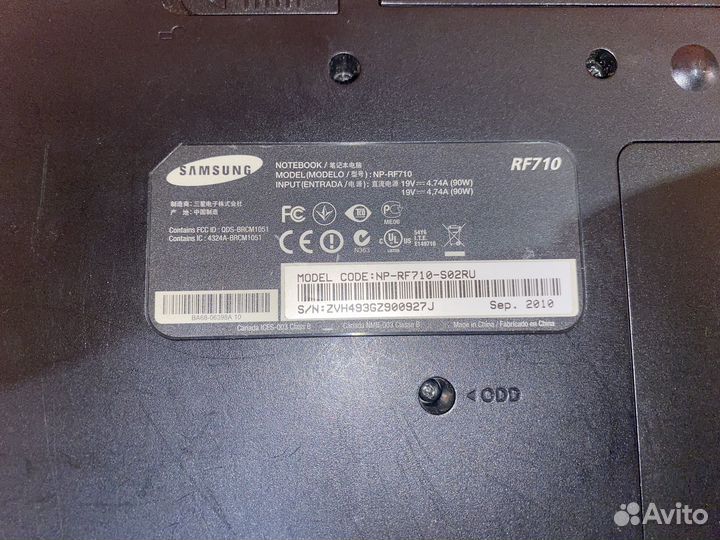Ноутбук 17.3 samsung rf710