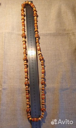 Винтажная бижутерия из дерева в стиле этно